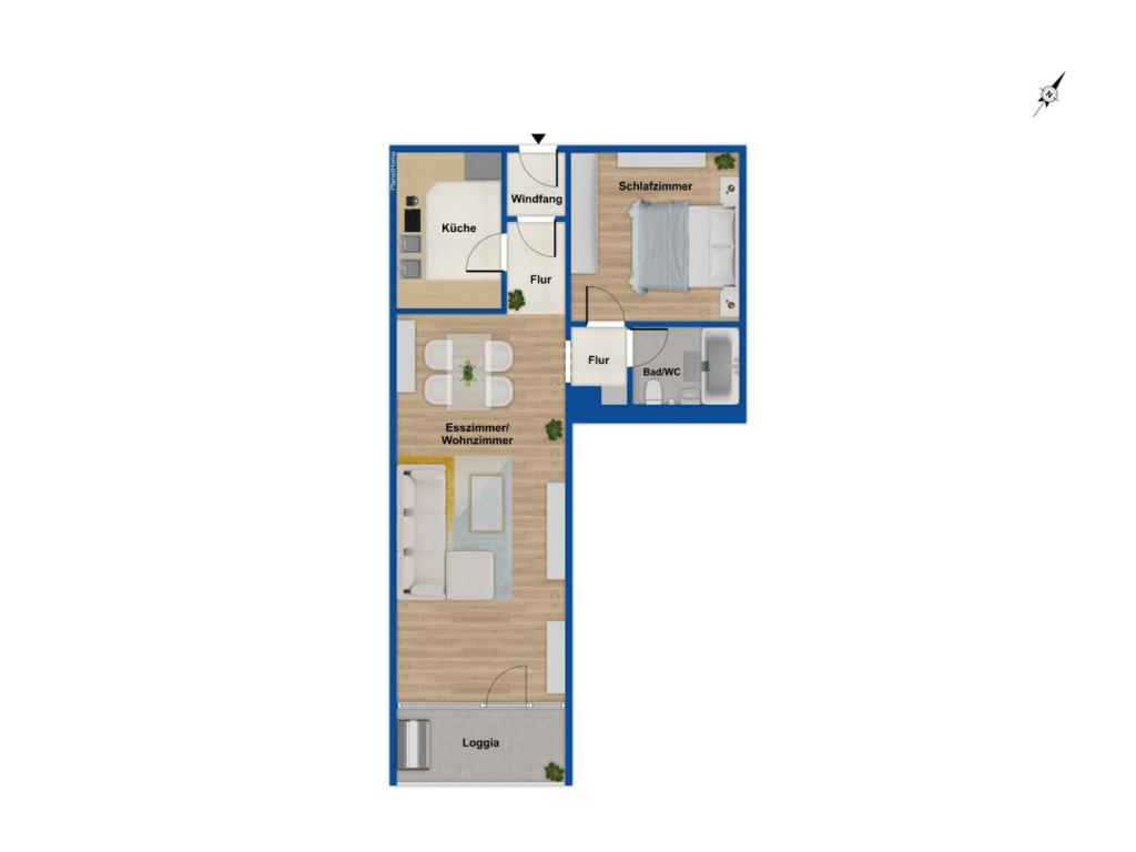 Grundriss Wohnung