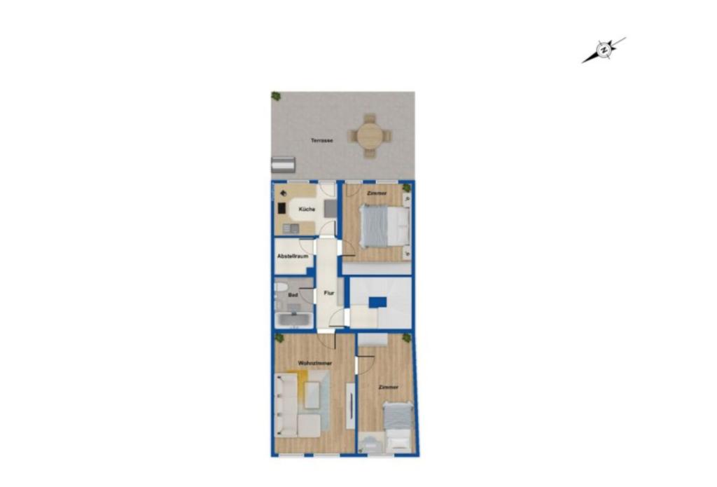 Wohnung mit Terrasse