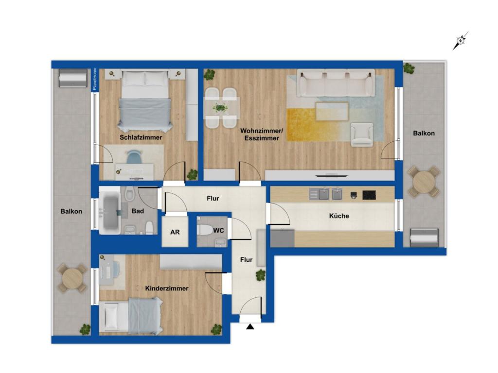 Grundriss 4. Obergeschoss