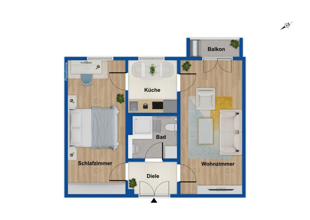 Grundriss Wohnung