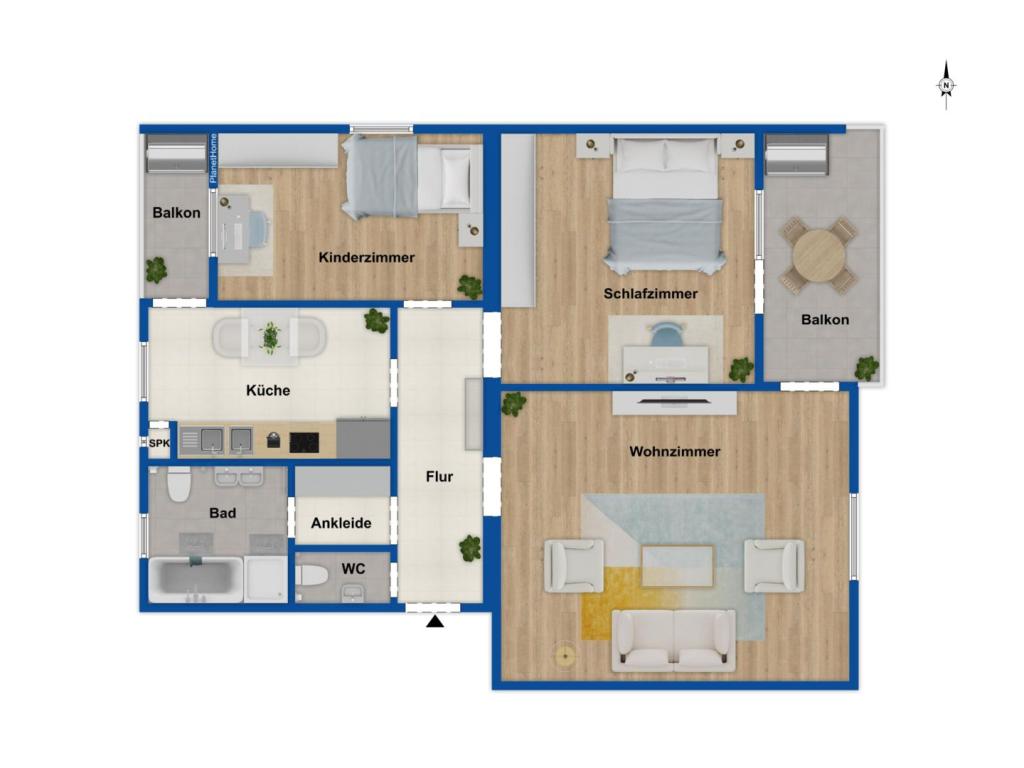 Grundriss Wohnung
