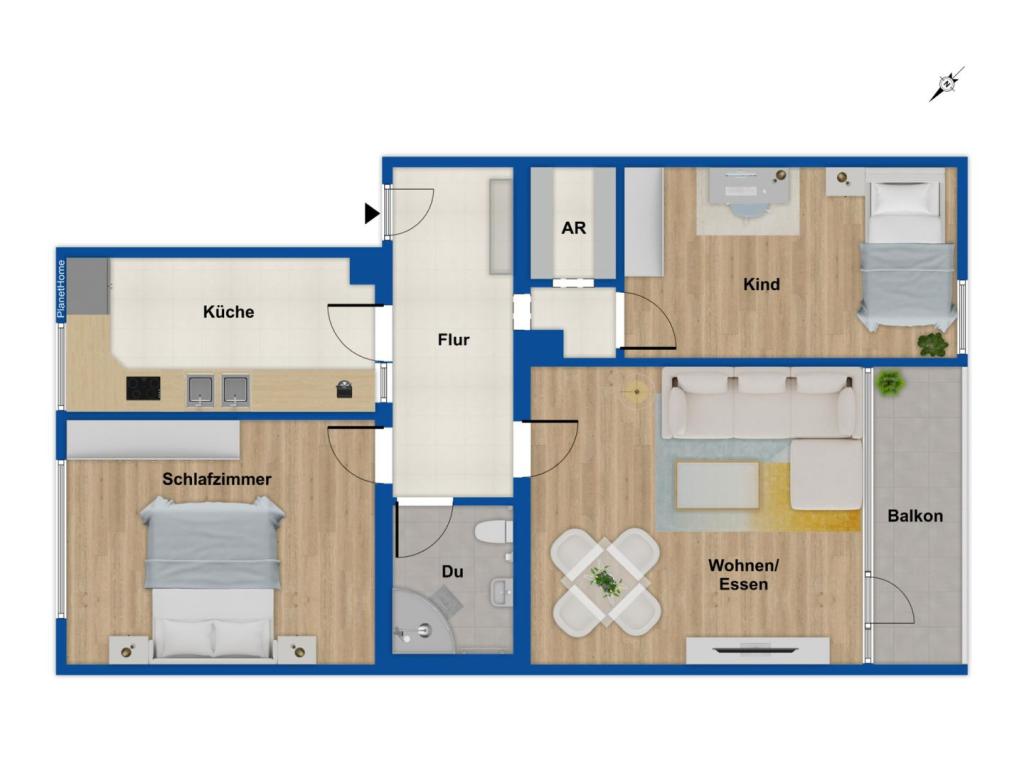 Grundriss Wohnung