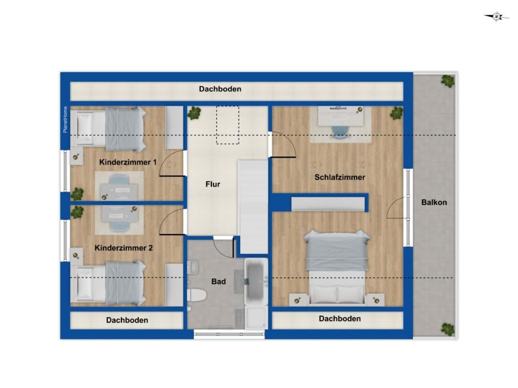 Grundriss Obergeschoss
