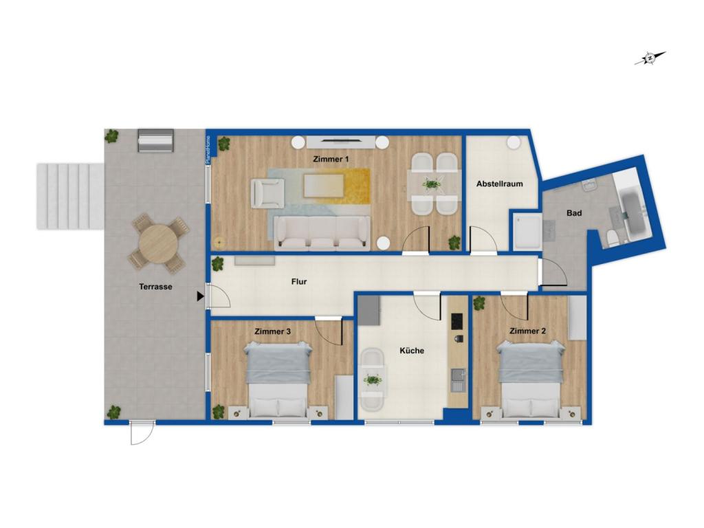 Grundriss Wohnung