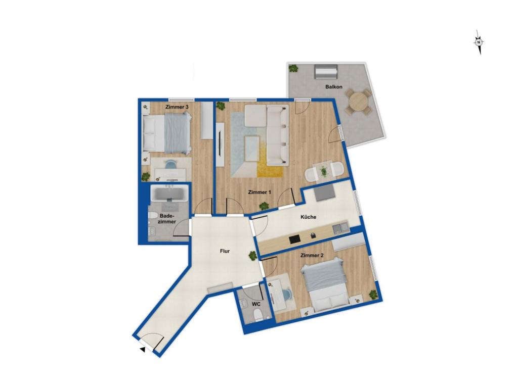 Grundriss Wohnung