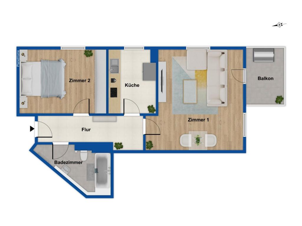 Grundriss Wohnung
