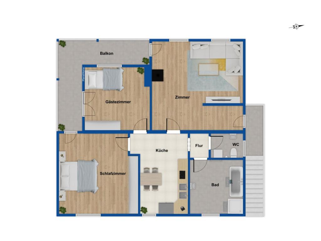 Grundriss Obergeschoss