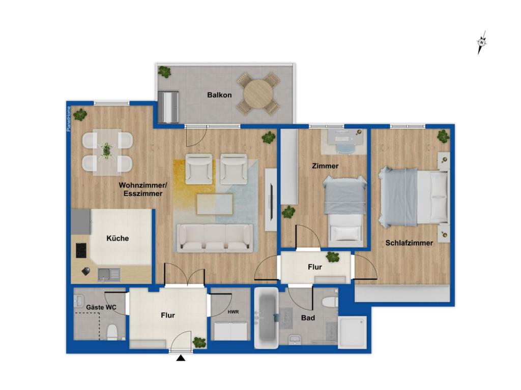Grundriss Wohnung