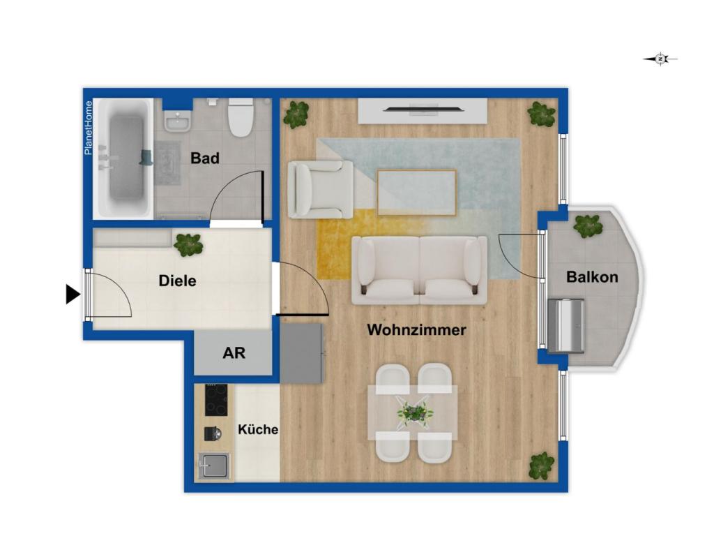 Grundriss Wohnung