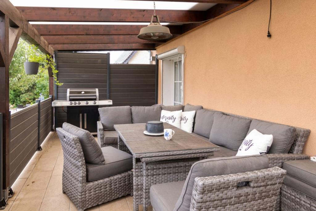 auf der Terrasse