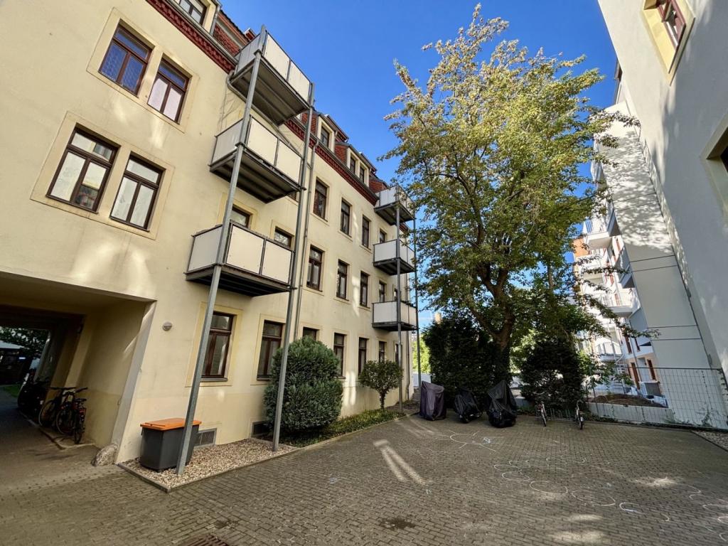 Blick in den Hinterhof