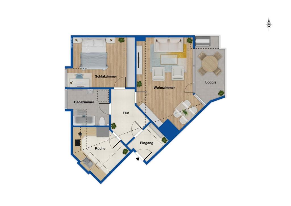 Grundriss Wohnung