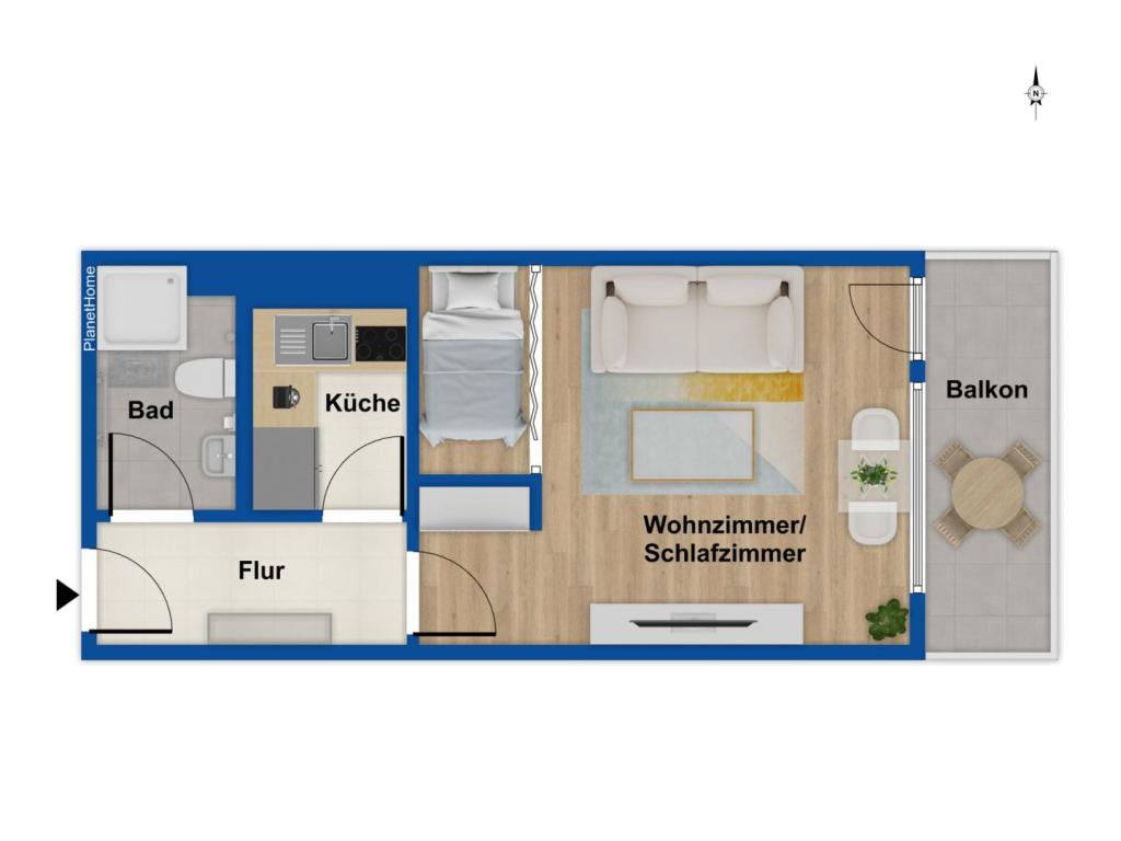 Grundriss 7. Obergeschoss