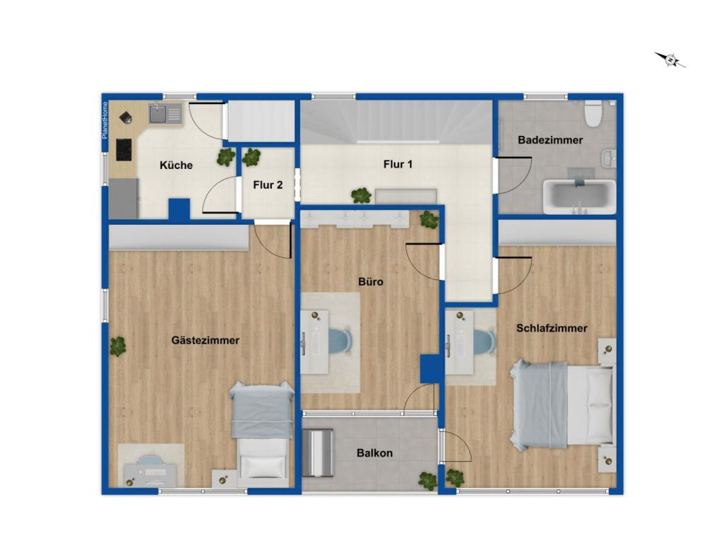 Grundriss Obergeschoss