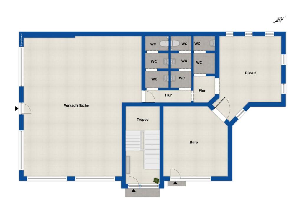 Grundriss Gewerbefläche - EG