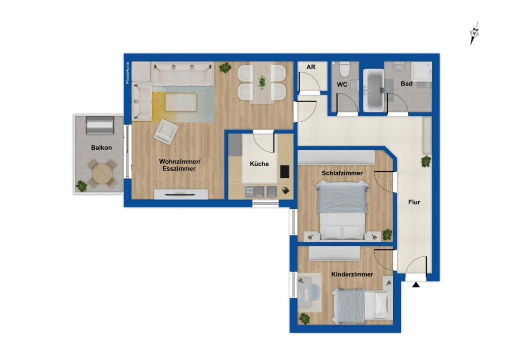 Grundriss Obergeschoss