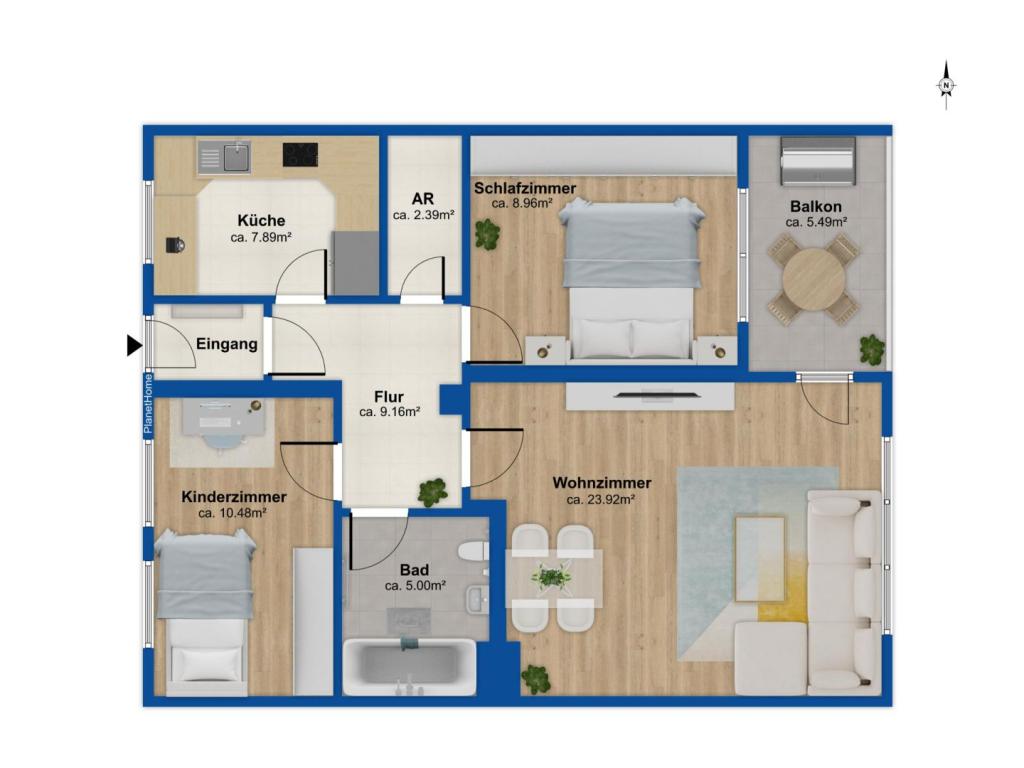 Grundriss Wohnung