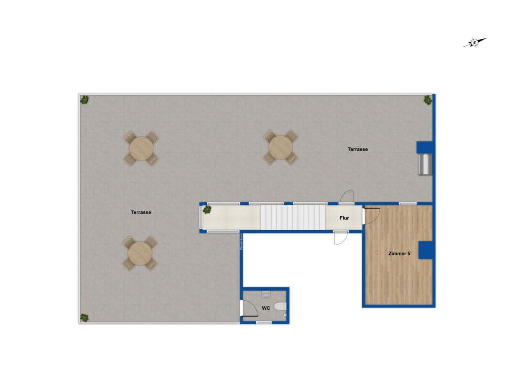 Grundriss obere Etage