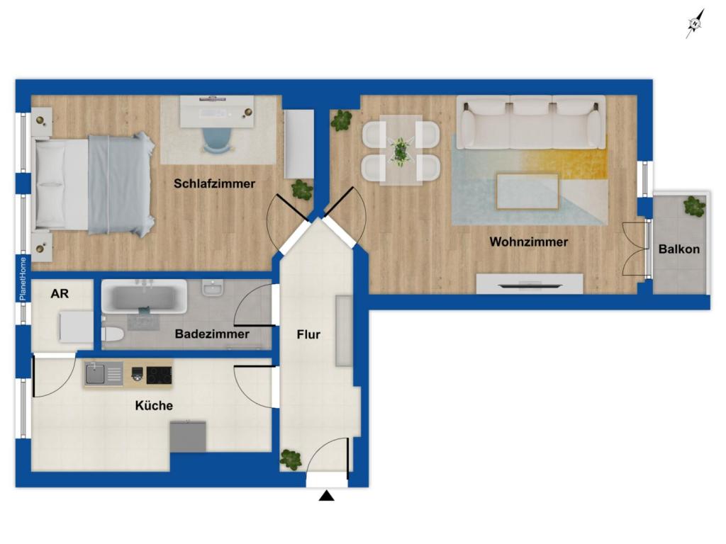 Grundriss Wohnung