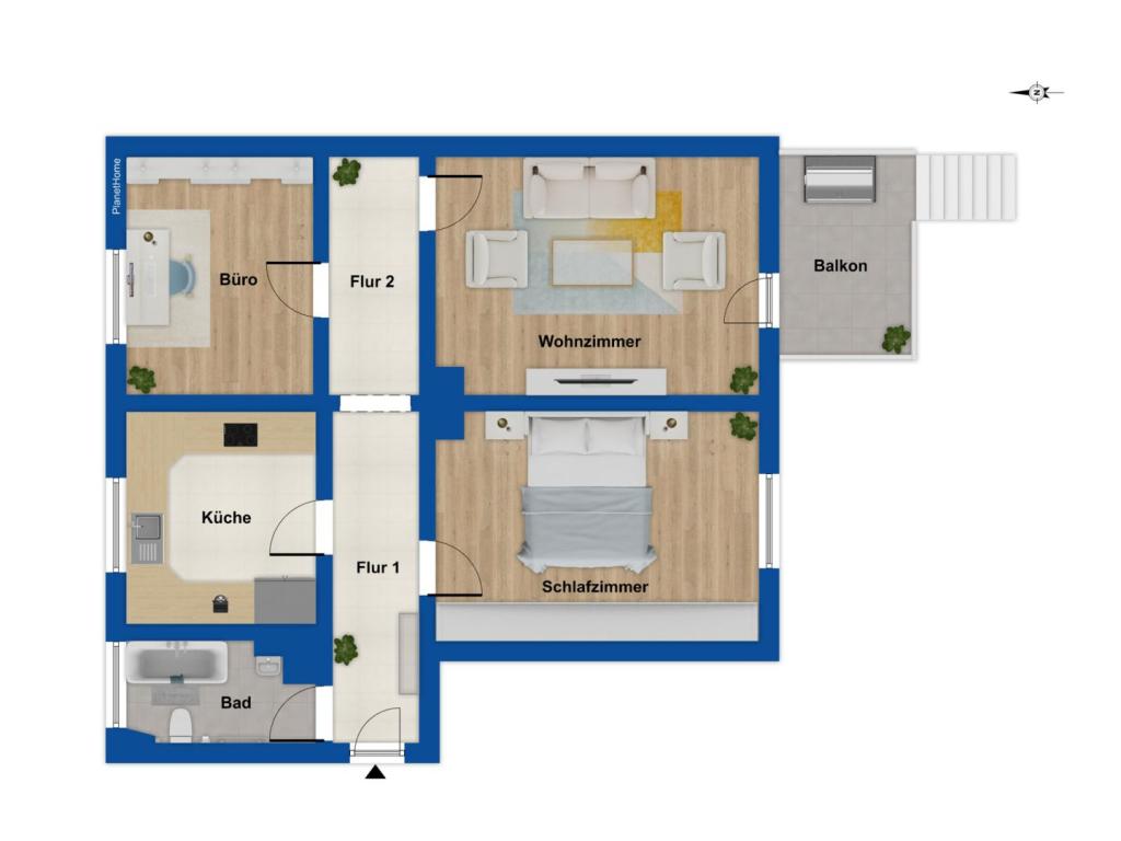 Grundriss Hochparterre