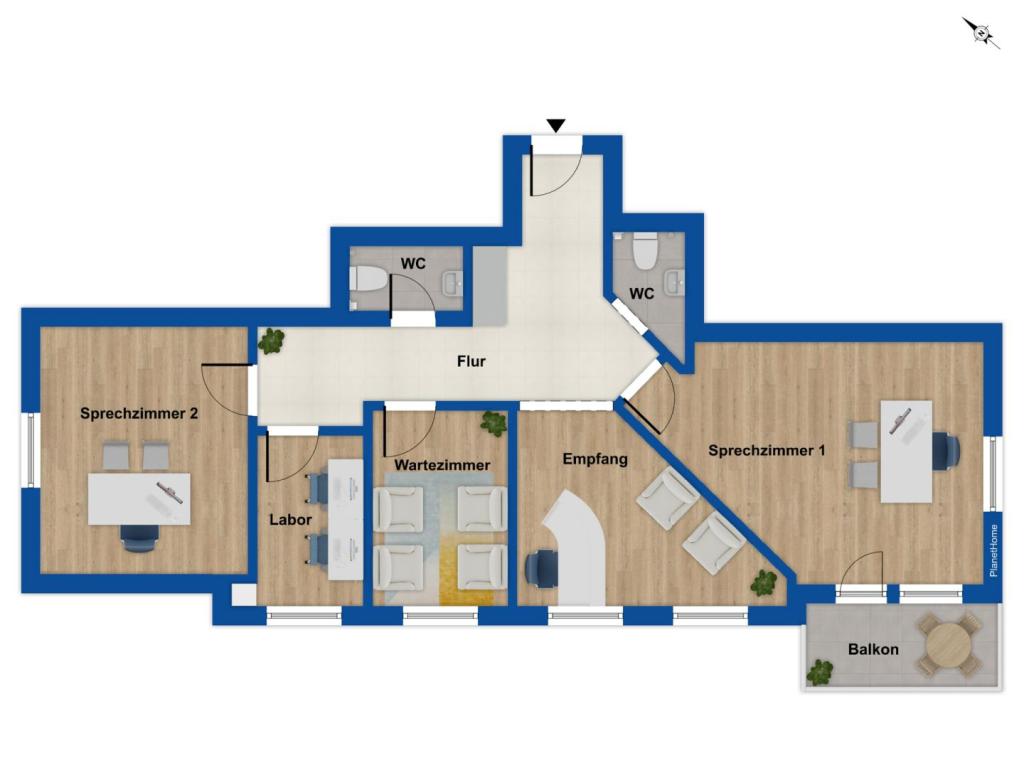 Grundriss Praxisnutzung