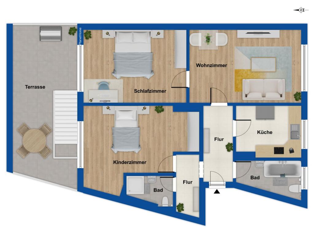 Grundriss Wohnung
