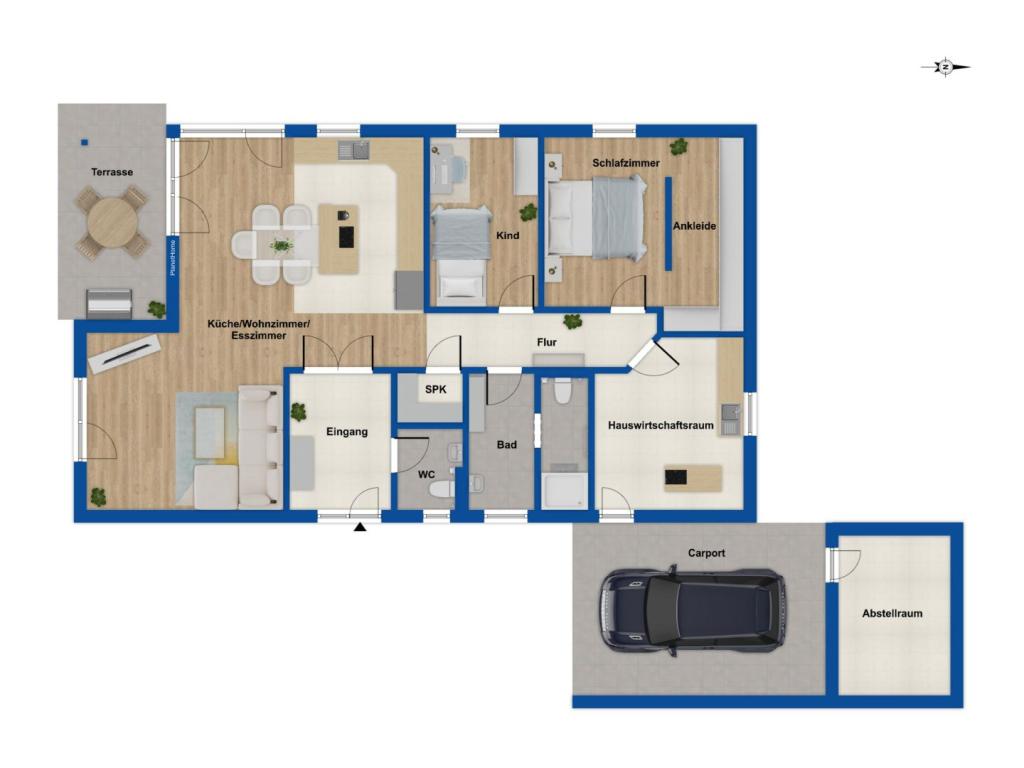 Grundriss Bungalow