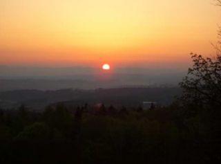Sonnenuntergang mit Aussicht