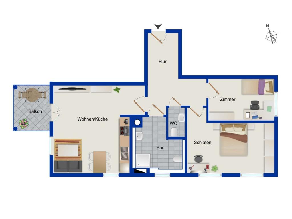 Moderne Neubau 3 Zimmerwohnung in Berlin-Lichterfelde - Photo 3