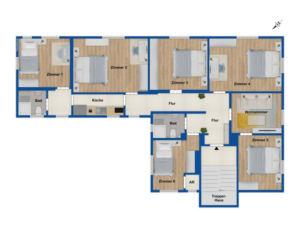Große 7-Zimmer Wohnung zwischen Festspielhaus und Bayreuths Innenstadt – ideal für Wohngemeinschaft - Foto 4