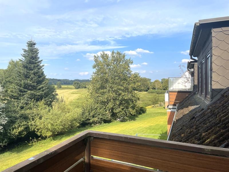 Blick vom Balkon