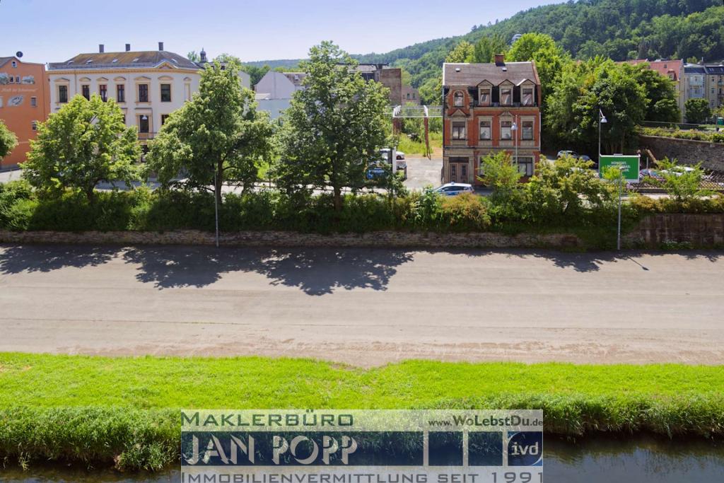 Blick über die Elster nach Süden