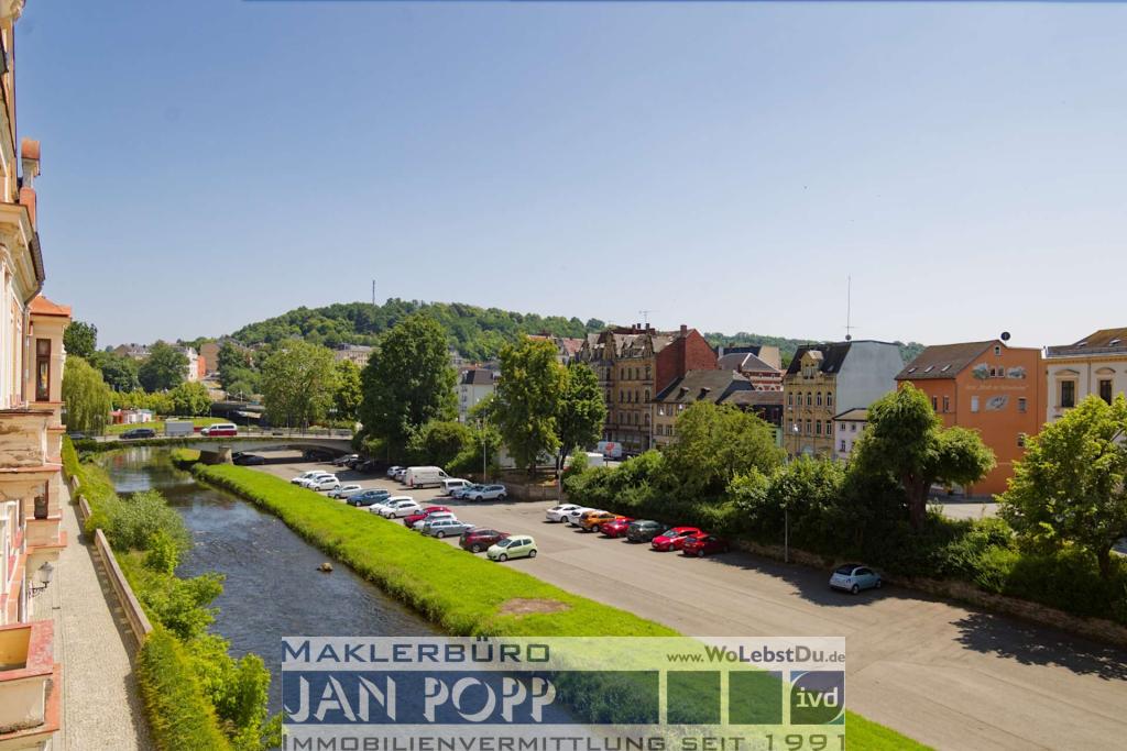 Blick über die Elster nach Osten