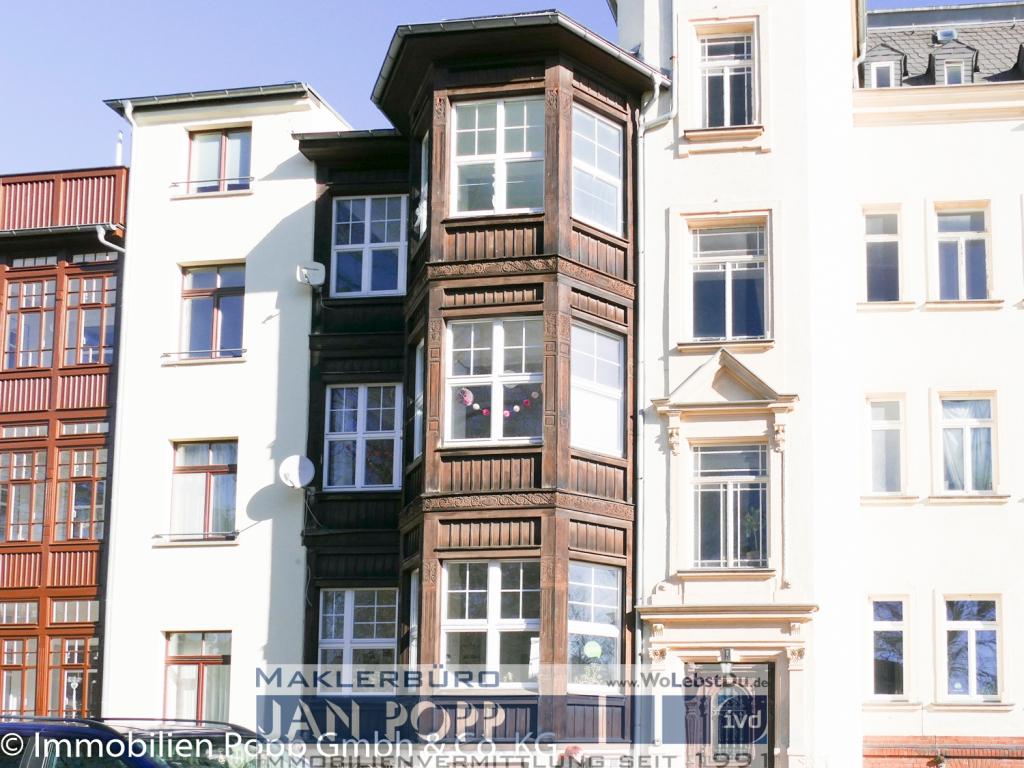 Rückansicht mit Erker