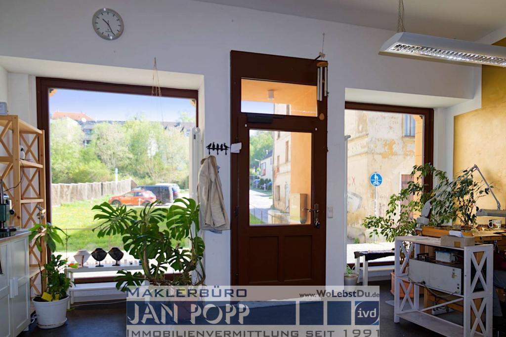 Schaufenster-Eingangsbereich