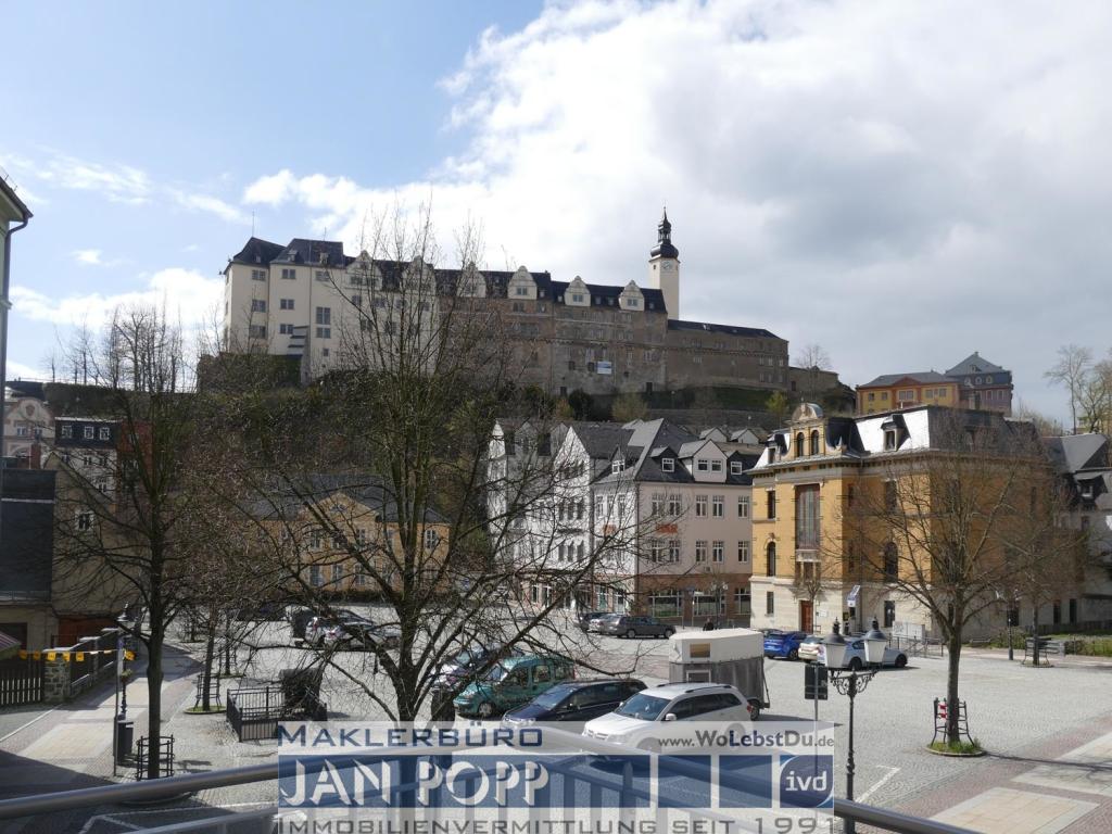 Blick vom Balkon auf das Obere Schloß