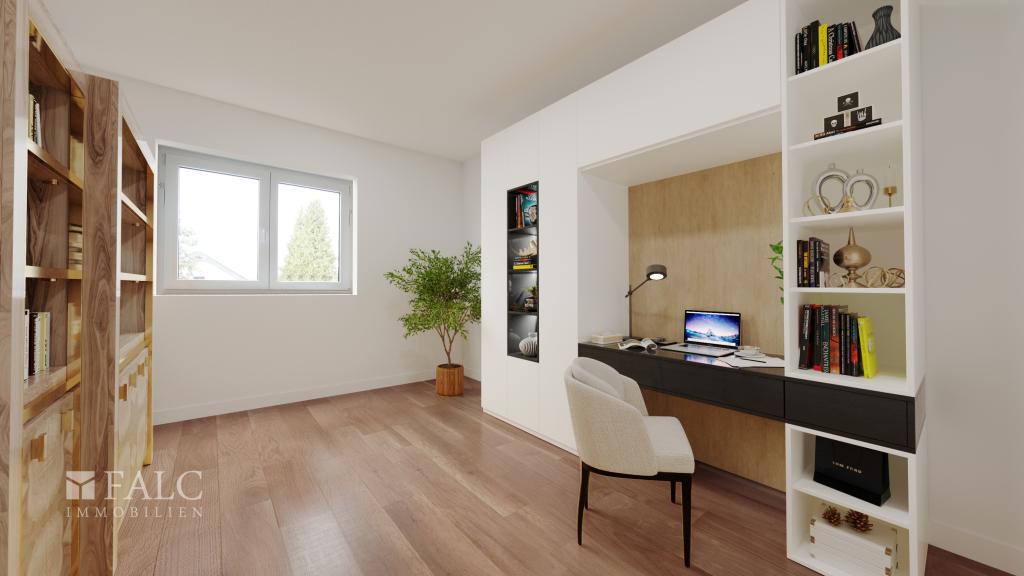 Arbeitszimmer visualisiert