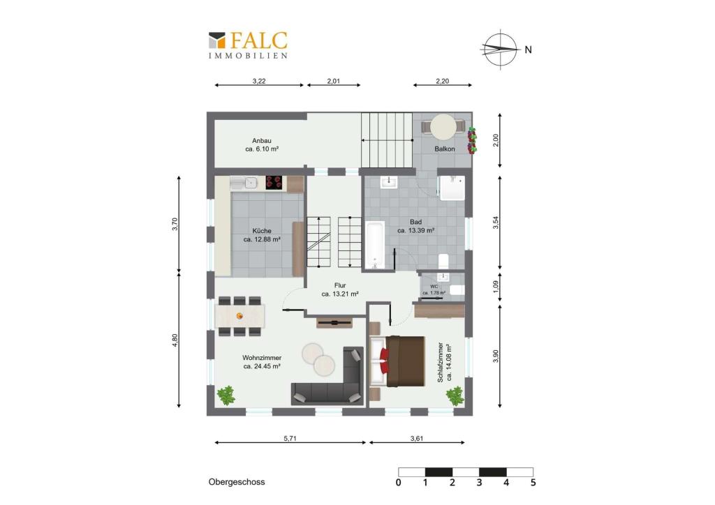 Grundriss Obergeschoss