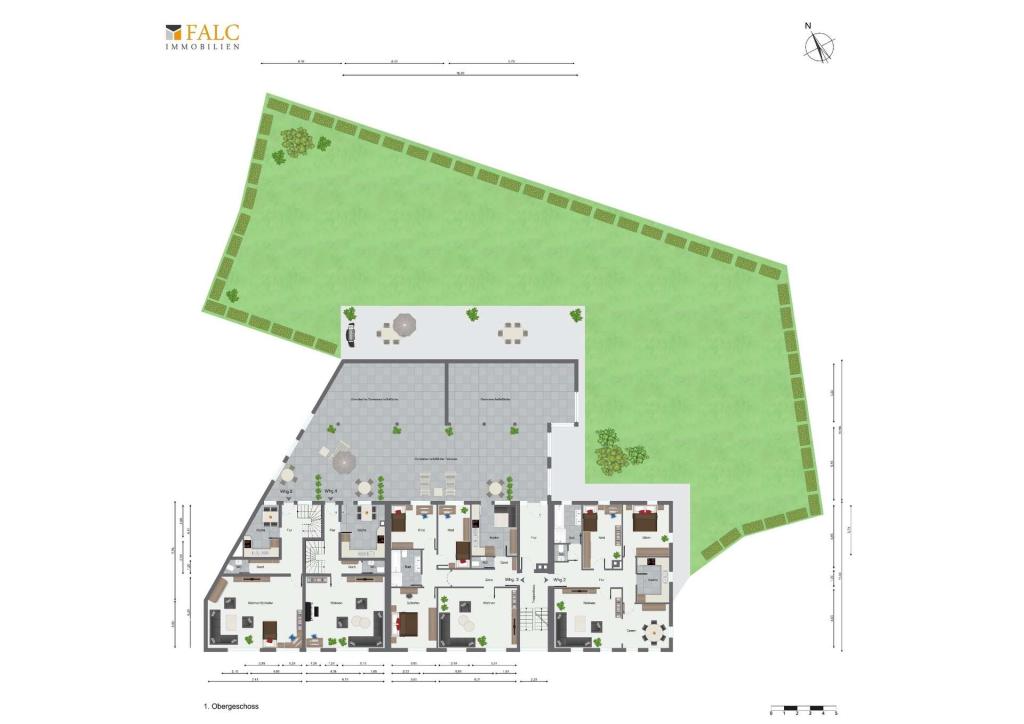 1. Obergeschoss mit Außenbereich