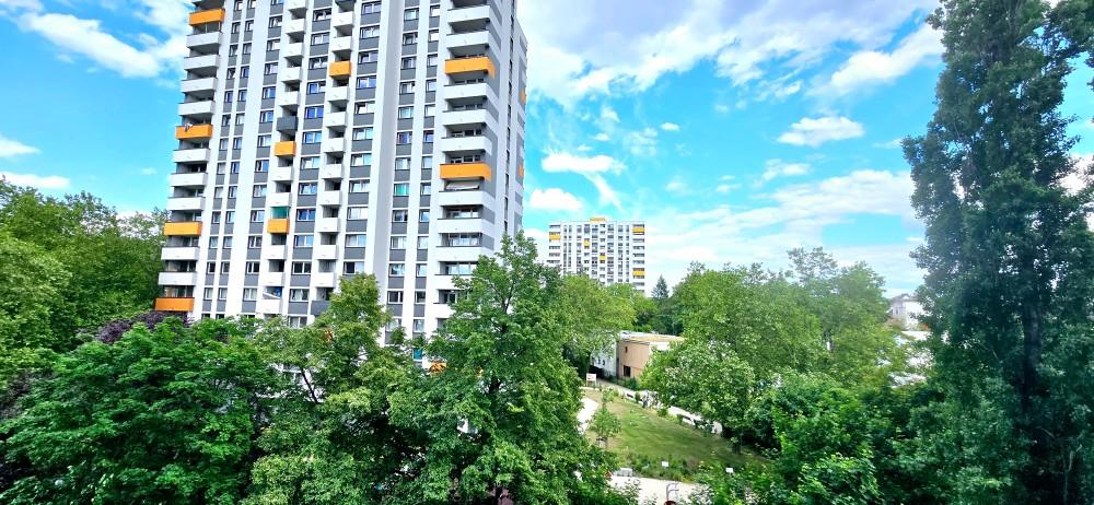 Blick vom Balkon