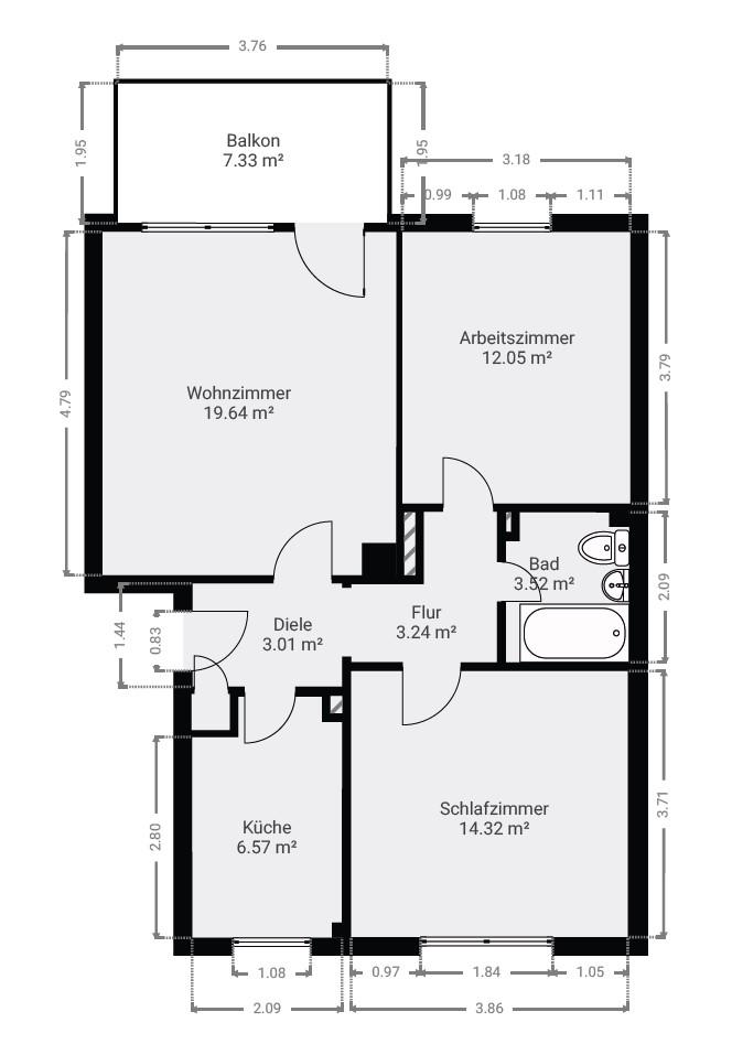 Wohnungsgrundriss