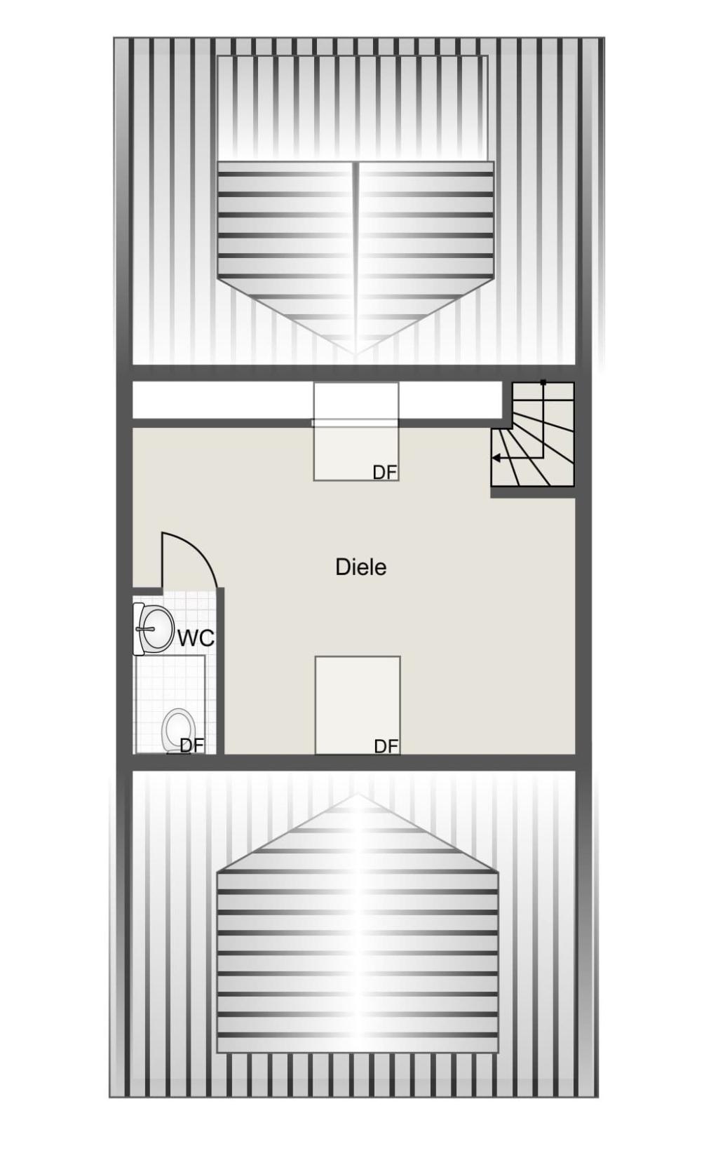 Grundriss Spitzboden