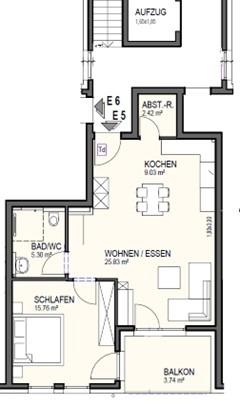 Grundriss 1.OG Whg 6/Einh 5