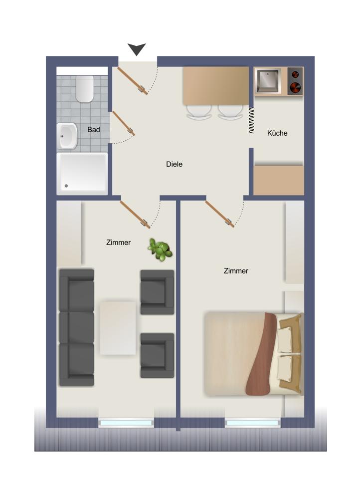 Charmantes, neu renoviertes Appartement in bester Innenstadtlage Passau - Foto 5