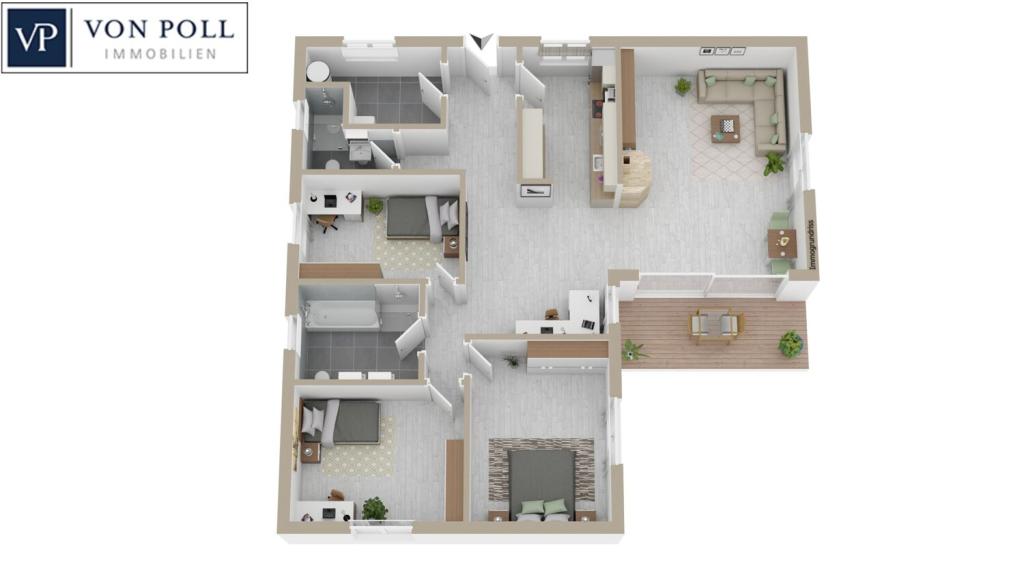 Bungalow Grundriss 