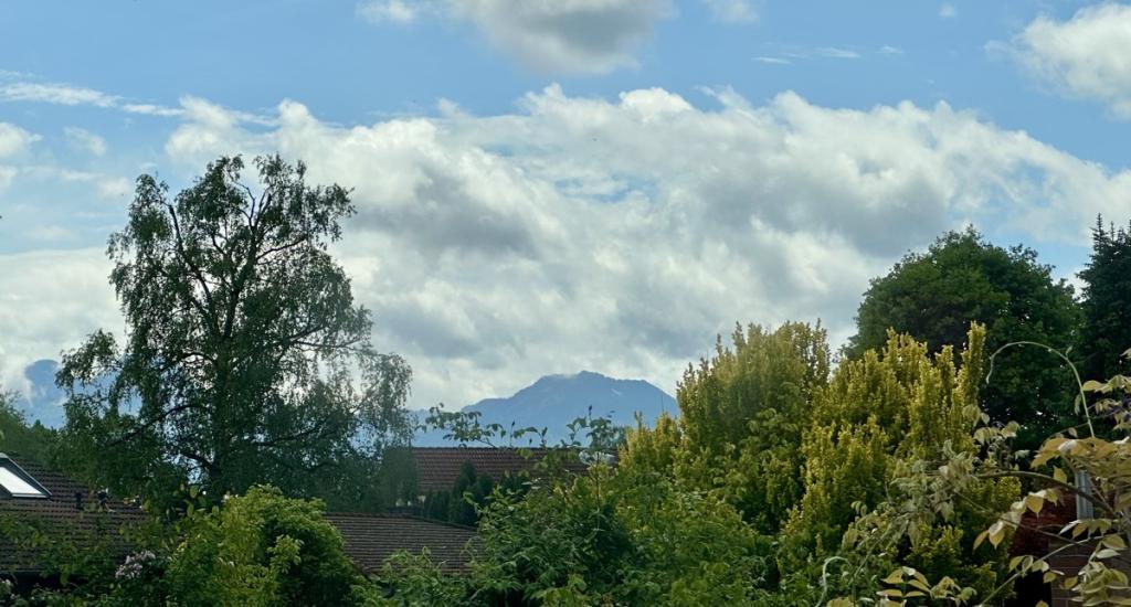 Bergblick vom Obergeschoss