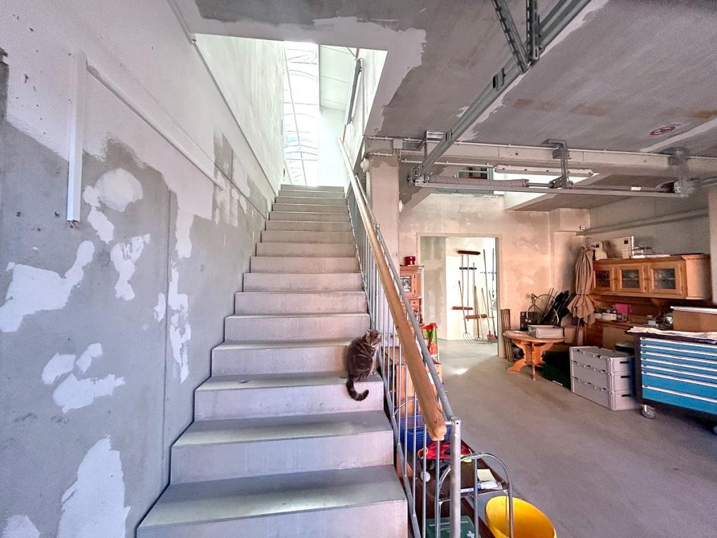 Treppe ins Obergeschoss