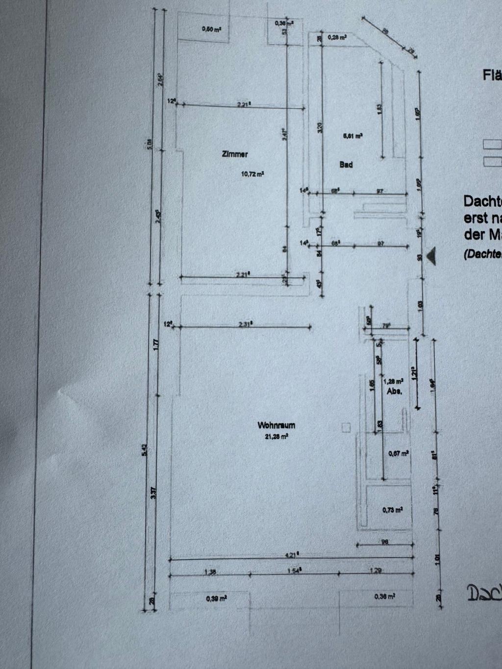Grundriss der Wohnung