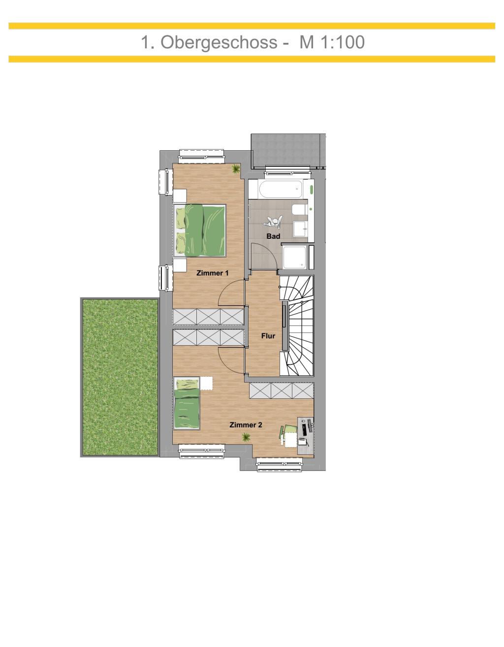 1. Obergeschoss-Haus 5