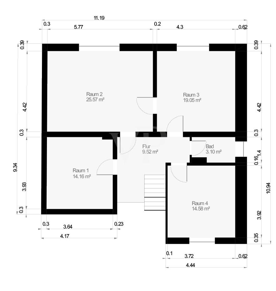 Grundriss Obergeschoss
